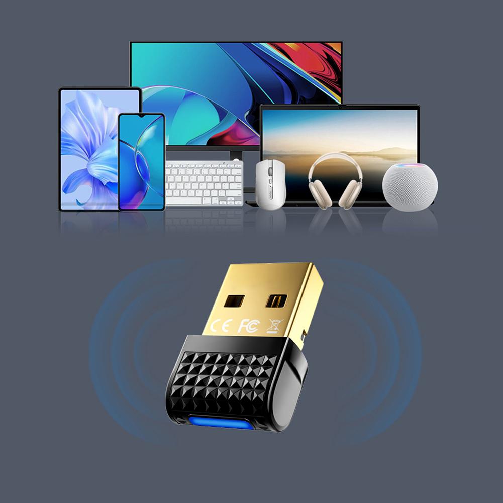 1-5PCS 6.0 Adapter USB BT Adapter Plug and Play Wireless BT Transmitter Receiver for PC Mouse Keyboard Headphones Speakers