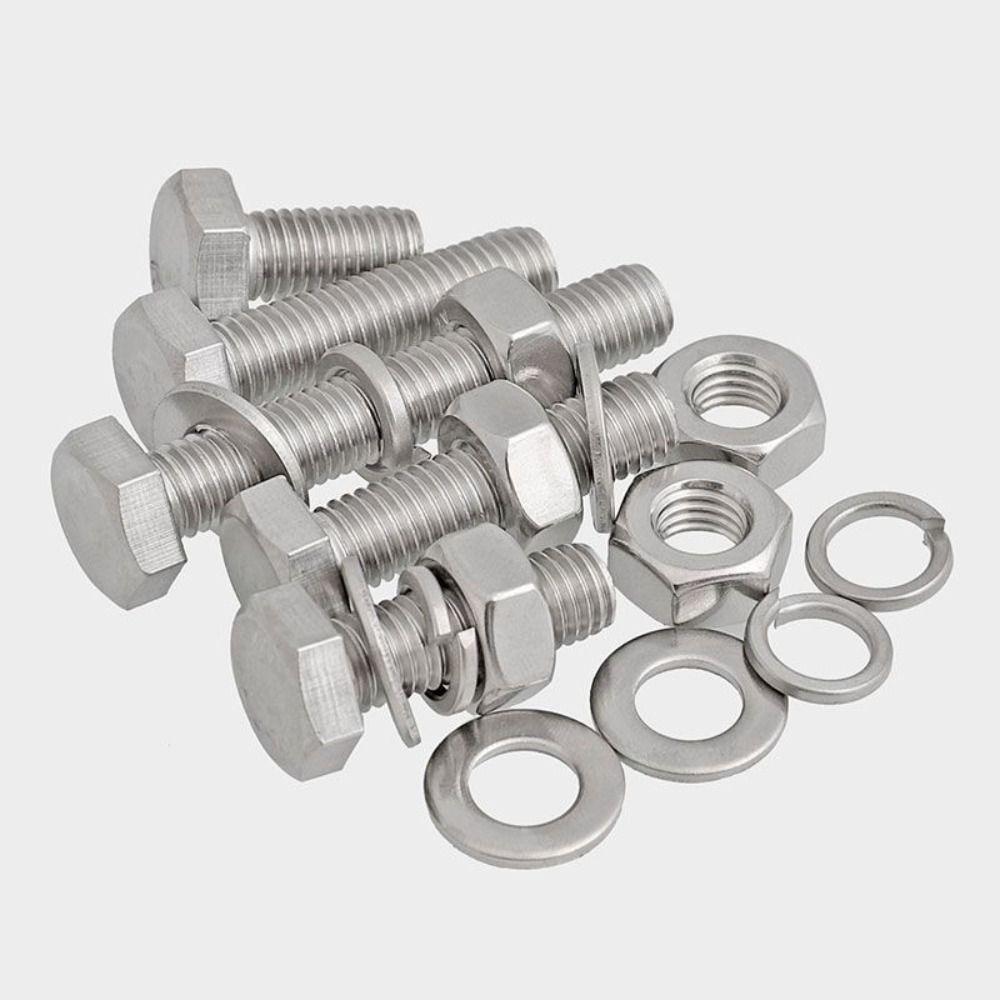 Spring Nut Hex Bolt Round Head Carriage Screw Truss Head 304 Stainless Steel Screw  Metal Working