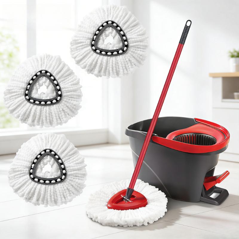 Washable Absorbent Microfiber Mop Refills Replacement Heads Spin Mop Cloth Wet Dry Cleaning For Vileda O cedar Universal Home