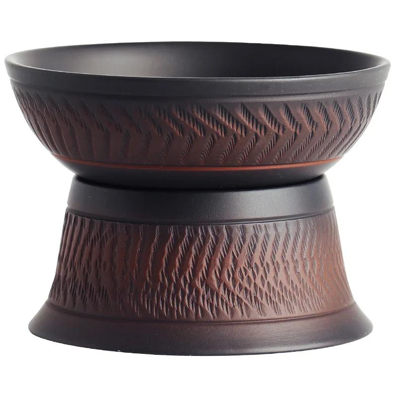 

Purple pottery tea filter set for home tea ceremony filtering kung fu tea set accessories