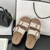 Fashion 2025 Comfortable Women's Cork Sandals Summer Outdoor Slippers Thick Bottom Beach Slippers