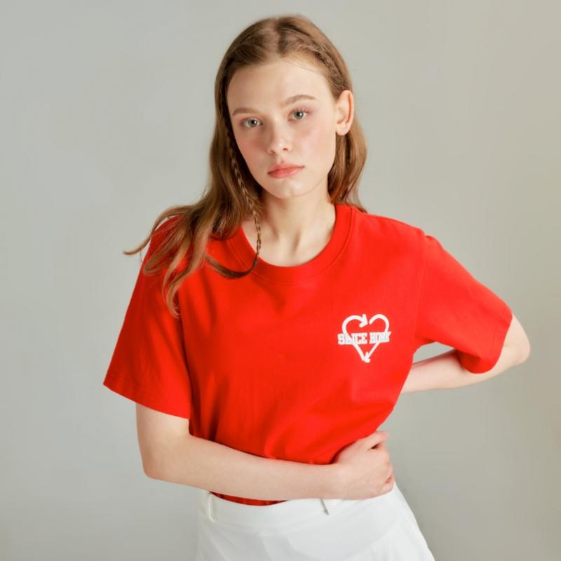 GOXO Round ShorT Sleeve T shirT Red Slice Hook