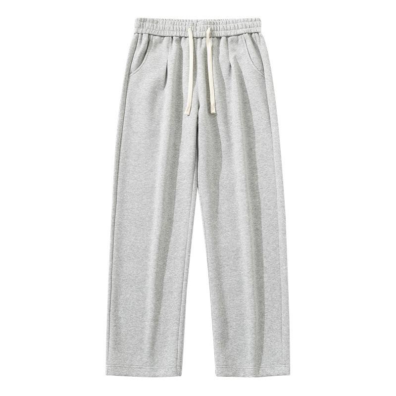 

Мужские плиссированные широкие брюки, мужские прямые свободные летние драпированные спортивные повседневные длинные брюки, санитарные брюки XXXXL светло-серый