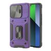 Armored Case for Xiaomi Redmi Note 13 Pro 5G, CamShield Slide, Purple + 9H Tempered Glass