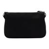 Lacoste Jednobarevná ležérní texturovaná potažená polyesterová taška přes rameno Crossbody Dámské tašky Černá NF4369DB-000