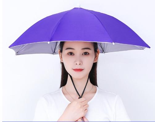 

Sun Protection Lightweight Head-mounted Umbrella Hat фіолетовий