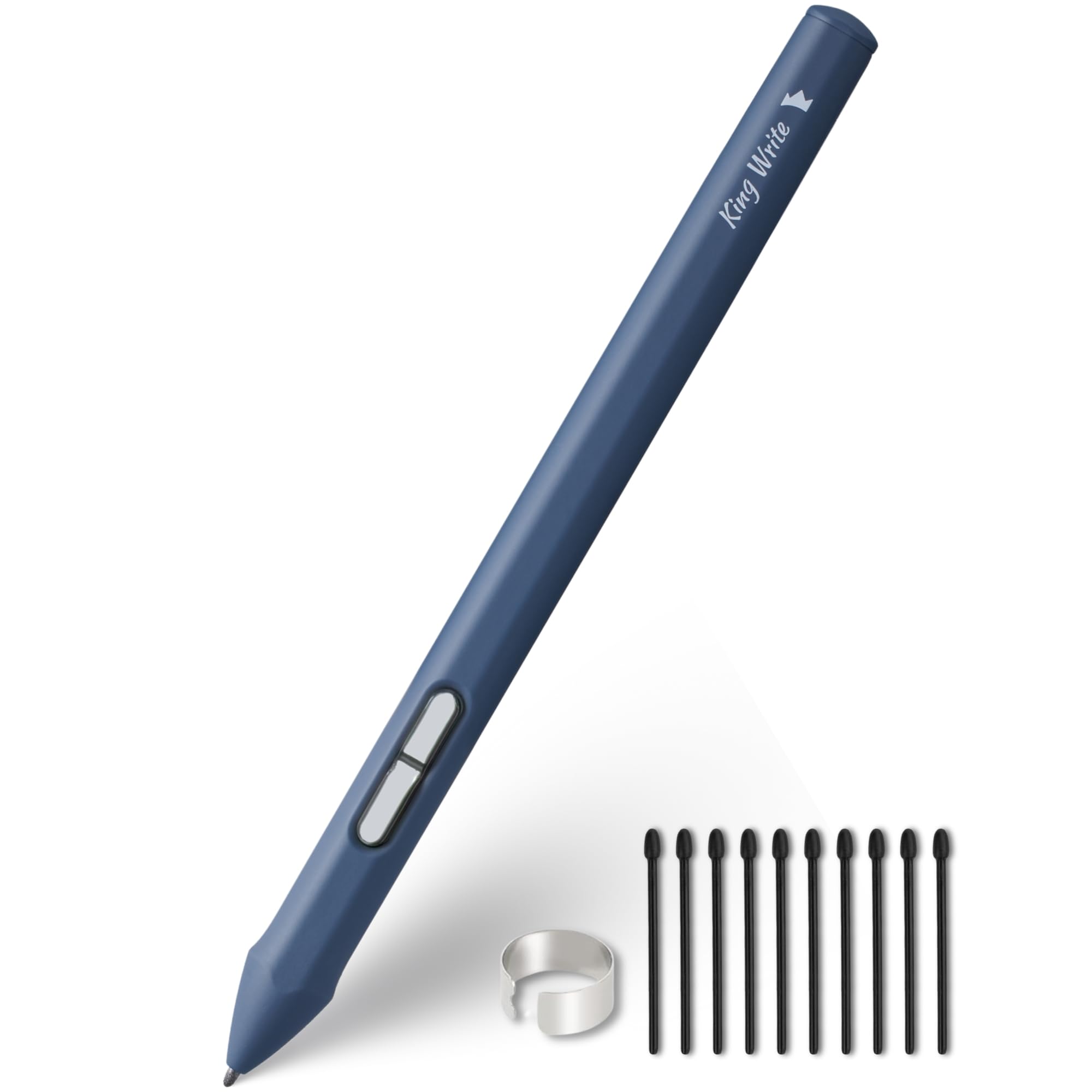 

King Write SY05 Black EMR Stylus Pen for Galaxy Note | Fujitsu Quaderno (Gen.2/Gen.3C) - High Precision, Up to 4096 Levels of Pressure Sensitivity, Pa