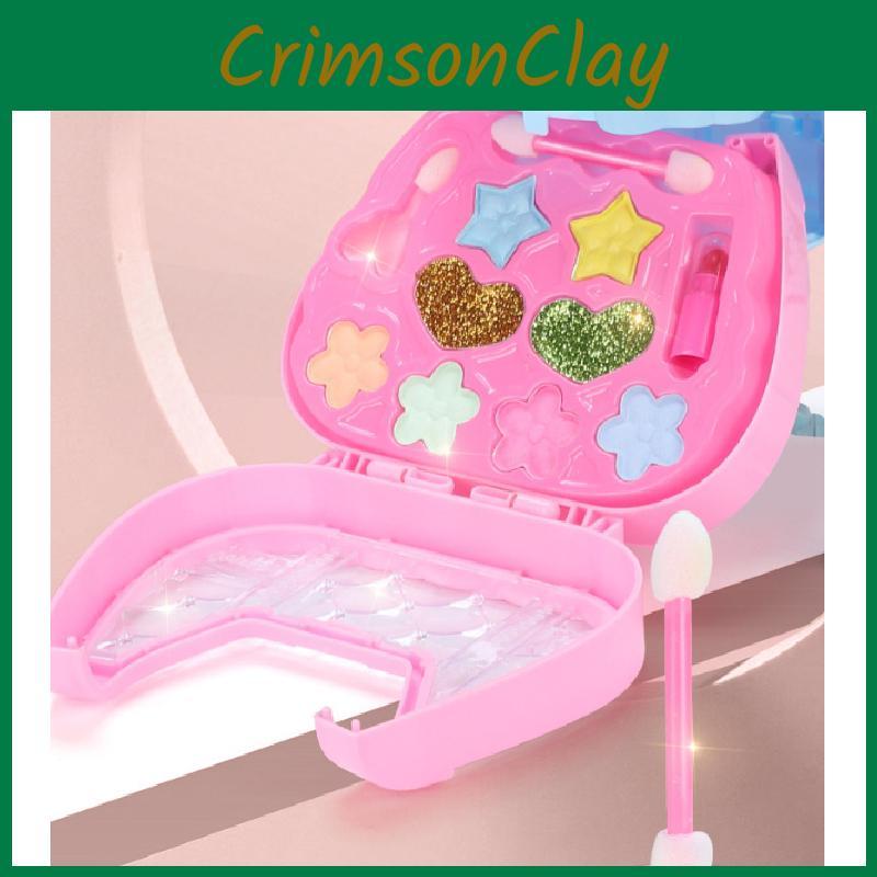 Girls Simulation Safe Makeup Palette Toy Table Dress Cosmetics Box Set Gift