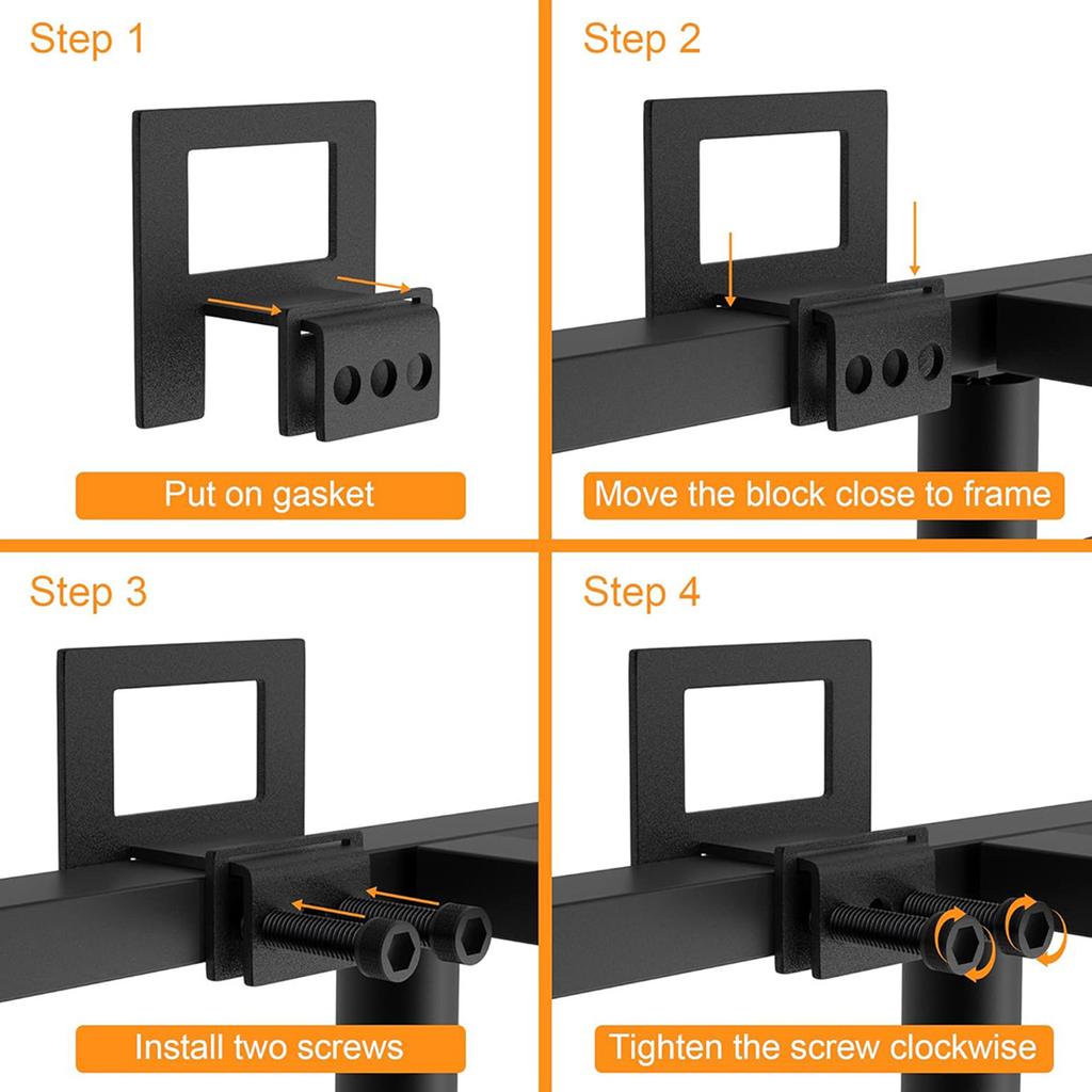 Pack of 4 Heavy Duty Metal Bed Frame Brackets Secure Stabilizers for Bedroom Furniture Easy Installation No Tools Needed