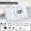4K Digital Camera with Flip Screen for Selfies, 9600W HD High Pixel Quality