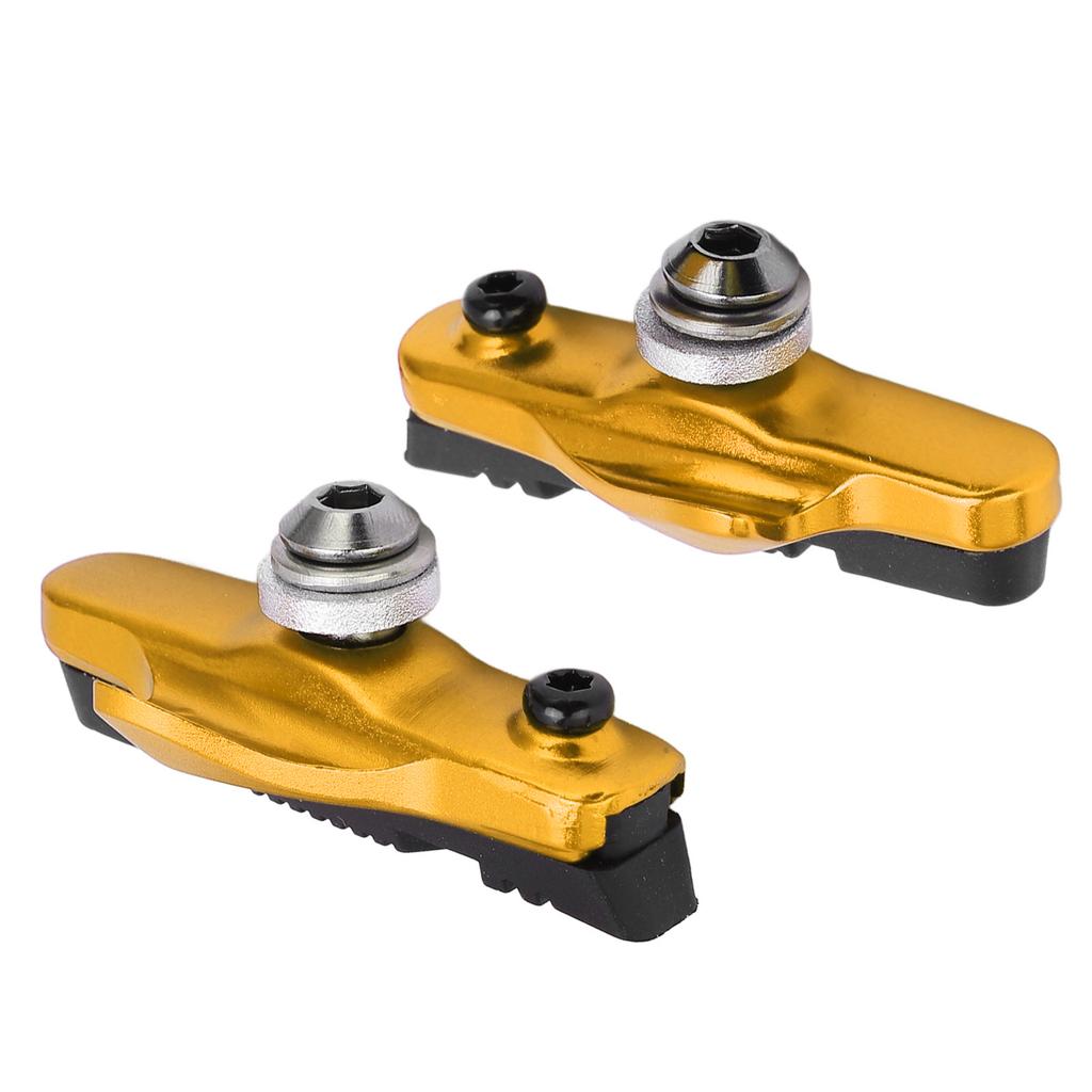 2 Pcs Mi.xim Brake Rubber Block Drawer Type Aluminium Alloy Bike Brake Pads Lower Noise Anti