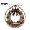 Festive Party Decor Supplies Ocean Themed Christmas Ornaments, Lighthouse/Wreath/Santa Claus/Xmas Tree/Snowman/Deer Hanging Tree Ornaments for