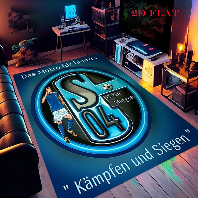 Schalke Logo Poster Carpet Rug for Living Room Bedroom Home Sofa Decoration,Kids Play Nonslip Floor Mat