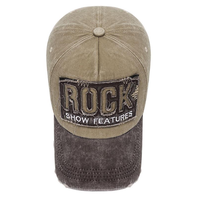 Distressed Style Casual Baseball Cap With Embroidered Alphabet For Outdoor Activities