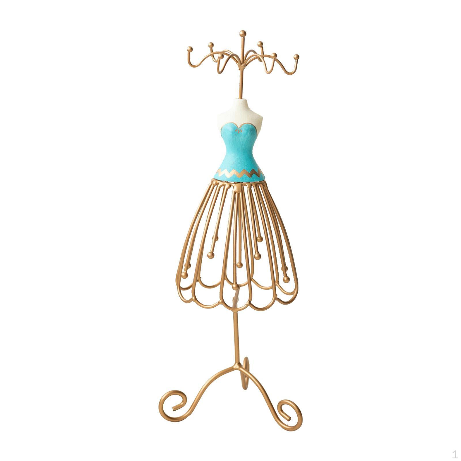 

Подставка для ювелирных изделий принцессы, органайзер для художественного декора, простой универсальный держатель для браслета и ожерелья Cyan Blue