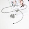 Silver Waistband Chain With Small Bag Womens Clothing Dresses Coats Accessories