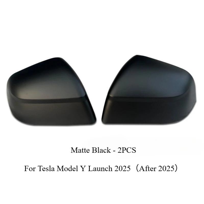YLV2 Rear Mirror Cover for Tesla Model Y Juniper 2025 Carbon Fiber ABS Rearview Mirror Side Protective Cover Decor Car Modification