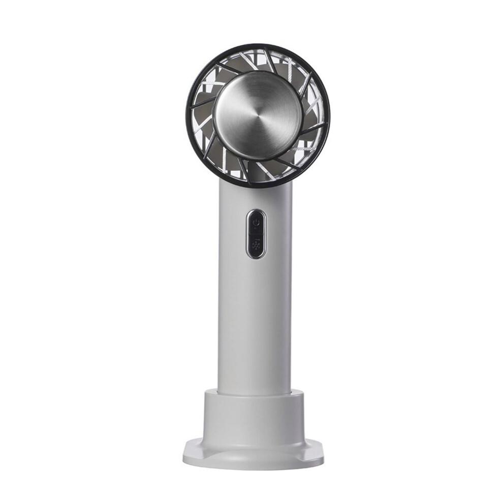 Dish Racks, Hand Fan Semiconductor Refrigeration Cooling Rechargeable Mini Handheld Fan Air Cooler Outdoor Fans(Grey)