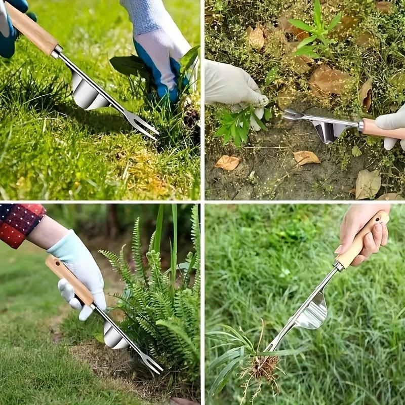 Ergonomic Multi-Function Stainless Steel Weeder - Effortlessly Remove Weeds & Dandelions,Durable & Rust-Proof with Comfort Grip