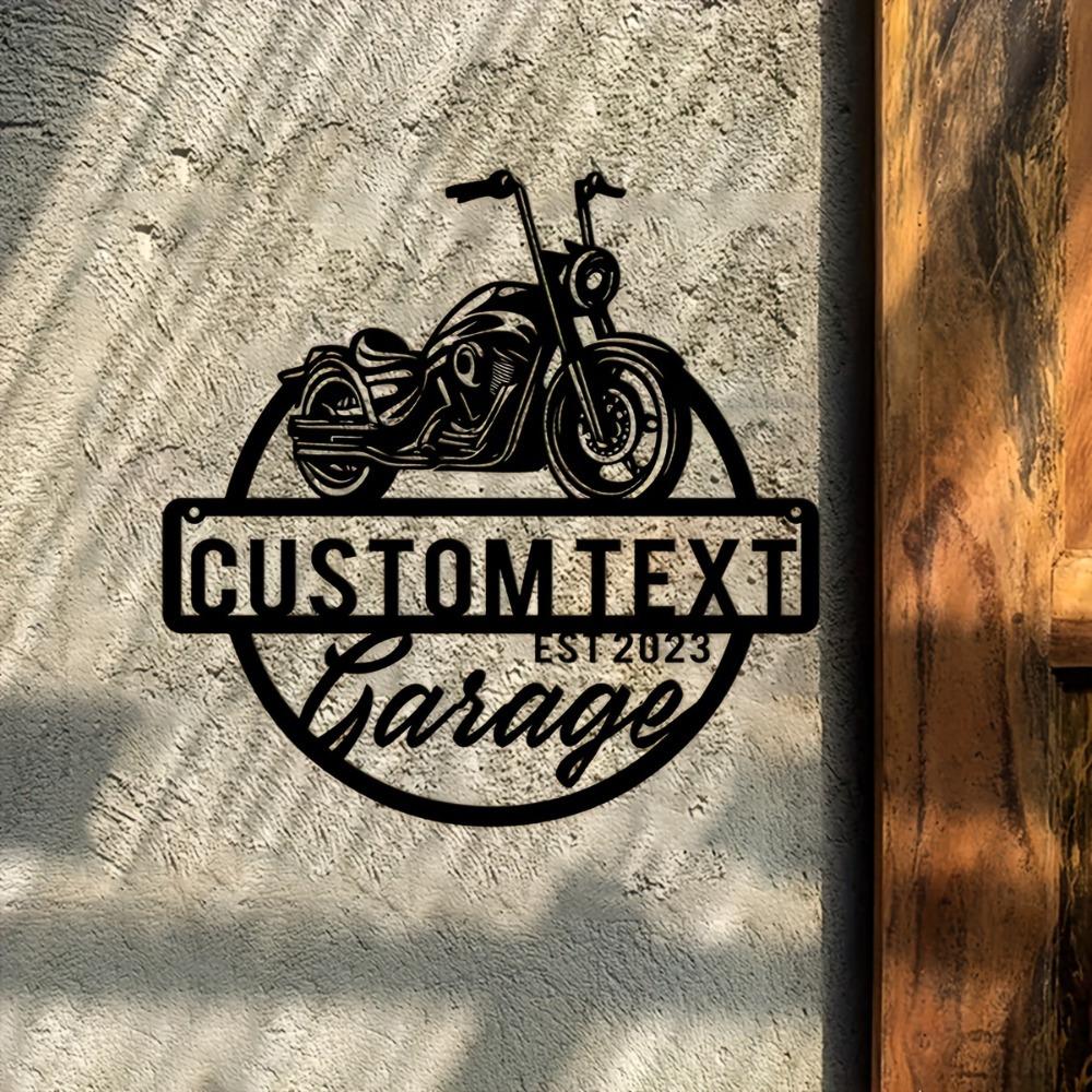 Retro Vintage Metal Sign Garage Workshop Wall Art Personalized Father's Day Gift
