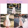 Cotton Blend Bubble Skirt With Ruffled Hem For Teen Girls Spring Fashion
