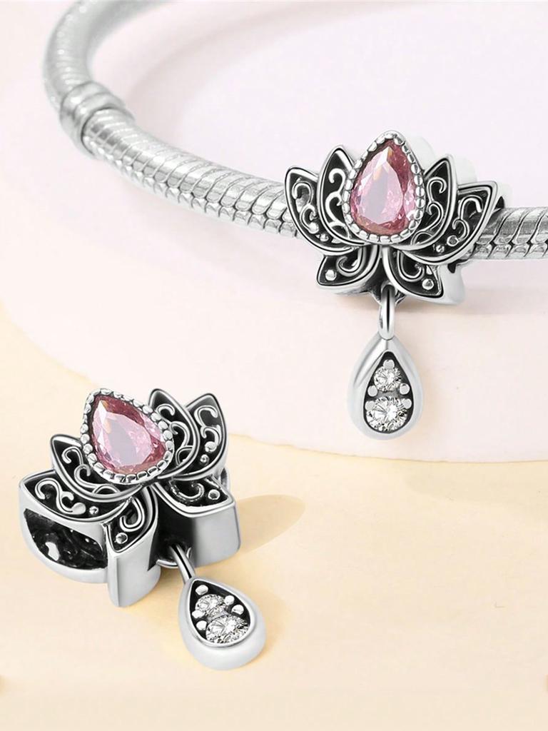 Frühlingsblumen Kleeblatt Perlen Anhänger Kupferbeschichtet Passende Anhänger Kupferoriginal Armband Für Schmuckherstellung DIY Anhänger