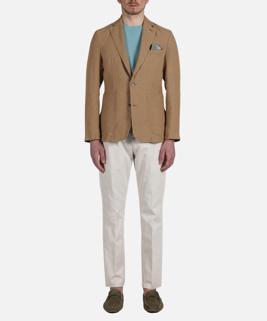 Panicale Beige Signature Linen Jacket