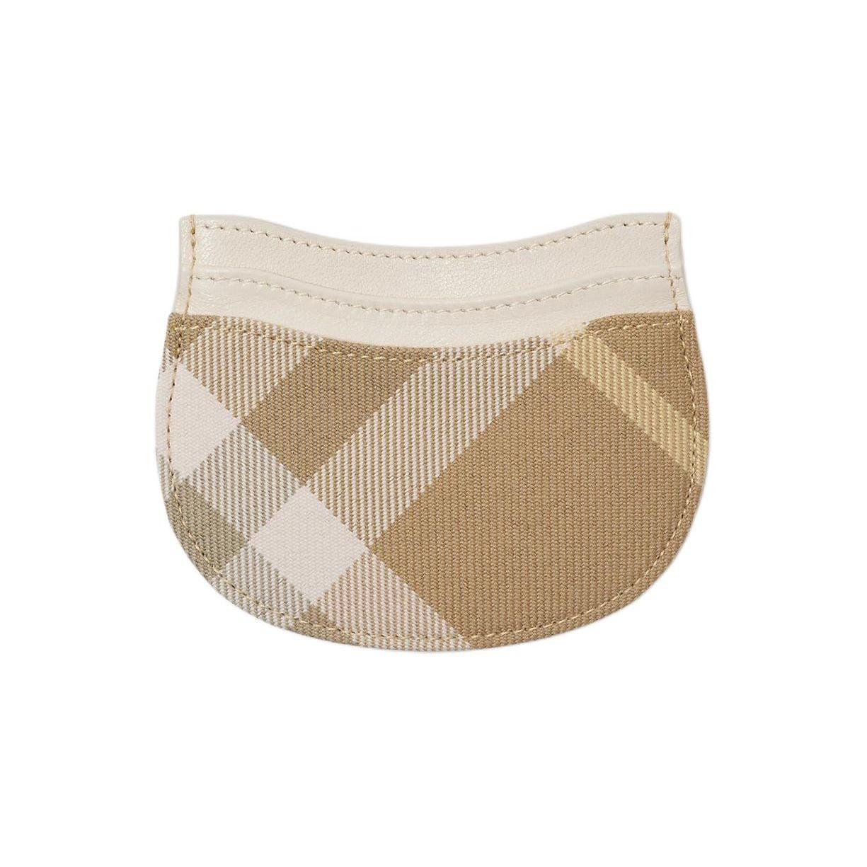 Burberry Rocking Horse Curved Profile Decorative Fine Wool Check Polyester Blend Card Holder Women accessories Linen 80817731 Basic Set BagDust Bag 23600₽