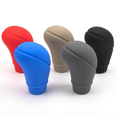 Silicone AT Car Case Gear Head Shift Collars Shift Knob Grips Cover Universal Shift Lever Decoration Cover Accessories