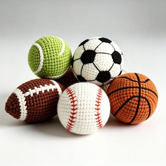Gestrickte Jonglierbälle Handgemachte Baumwoll-Bohnensäcke Sport-Fußsack für Fußball Baseball Basketball Outdoor