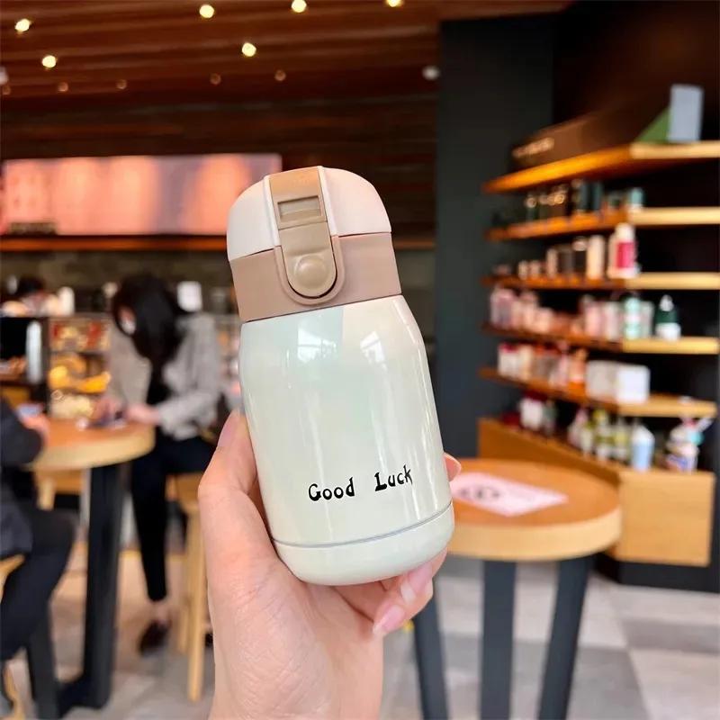 Mini Thermos Cup 200ml/360ml Pocket Cup Stainless Steel Thermal Coffee Mug Vacuum Flask Insulated Hot Water Bottle Kids Gift