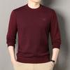 2025 Autumn Men's Plus Velvet Thick Knit Sweater - Warm Casual Top