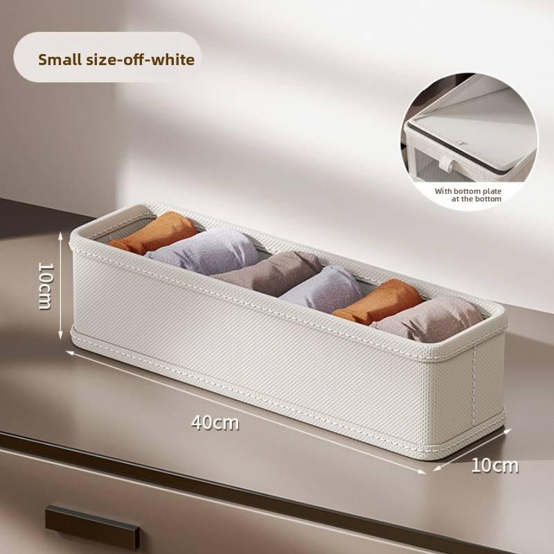 Cotton Linen Storage Box With Collapsible Organizer For Bedroom And Living Room