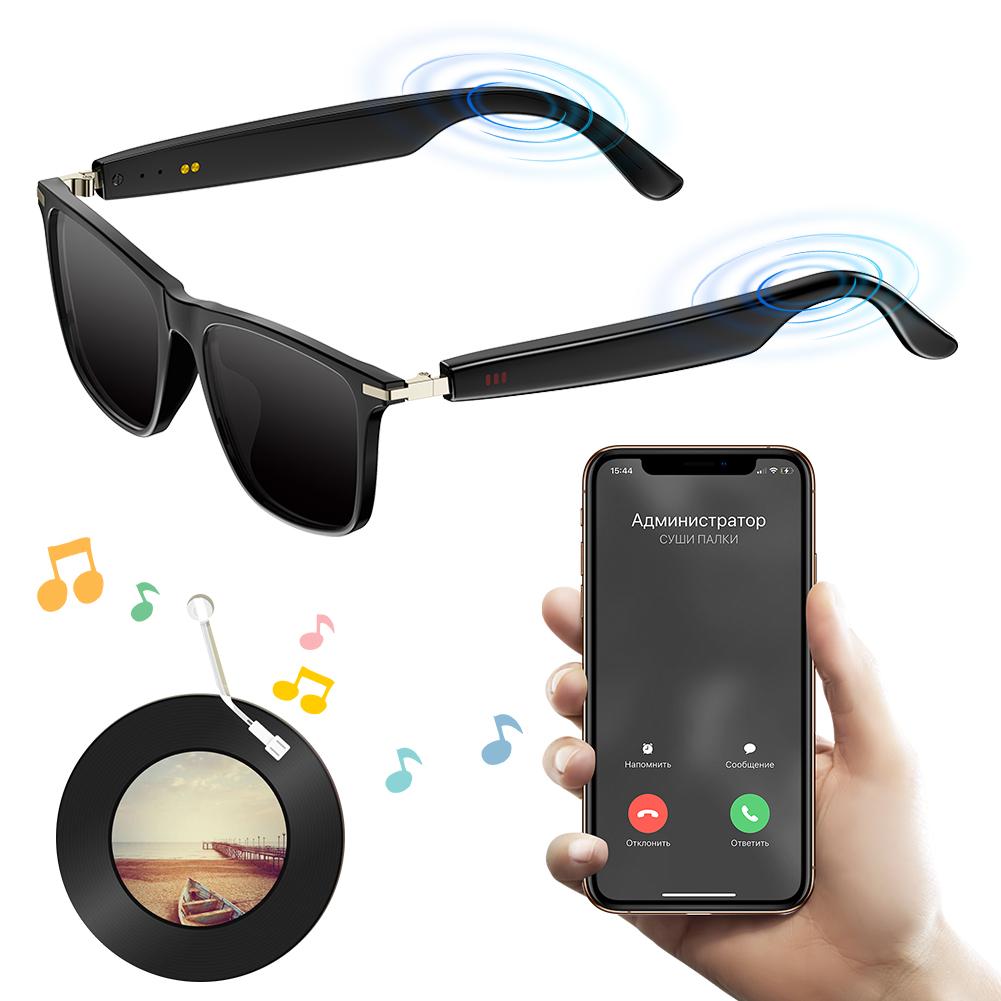 Smart Glasses with AI Translator BT Glasses Hands-Free Music & Calls Outdoor Sports Headphones for Men & Woman