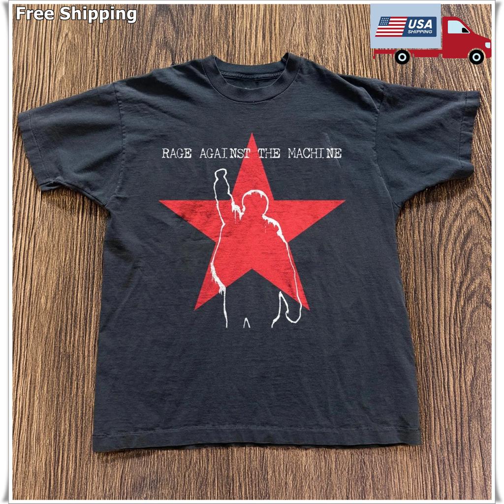 Rage Against the Machine Unisex T-Shirt Unisex Schwarzes T-Shirt Größe S-5XL