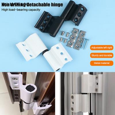 1/2 Sätze Hochwertiges Isoliertes Thermische Trennung Faltscharnier Aluminiumlegierung Tür- und Fensterscharnier Möbelbeschläge Zubehör