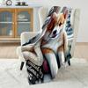 1PC Winter Puppy Print Blanket Warm Soft Fluffy Kids and Adults Sofa Bed Throw Blanket for Home Travel Camping Luxury Gifts
