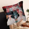 The S-Summer H-Hikaru Died Pillow Covers Cartoon Sofa Decorative Home Double-sided Printing Short Plush Cute Cushion Cover