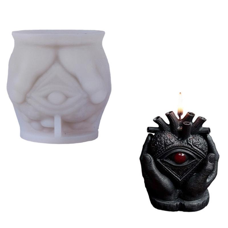 

Candle Mold,Mystics Eye Silicone Mold for Candle Making Halloween Candle Mold for Handmade Soap,Aromatherapys Candle