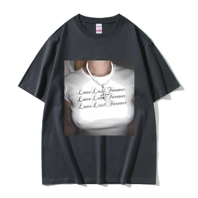 Láska trvá věčně Destroy Lonely Ken Carson Skvělý chaos Tričko Rap Playboi Carti Opium Trička Pánská móda Letní trička