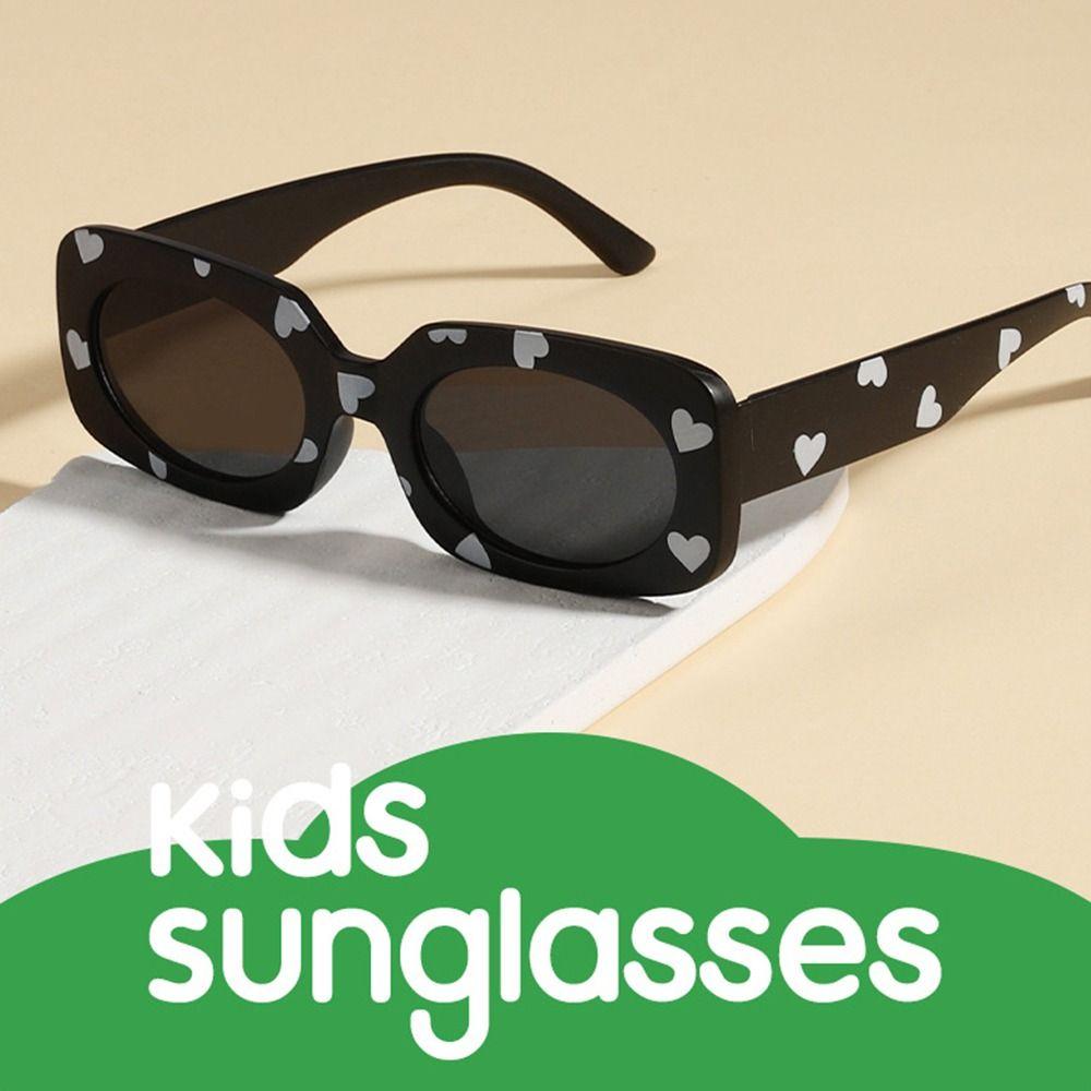 2-8 Years Kids Rectangular Sun Glasses Sun Protection Girls Boys Shades