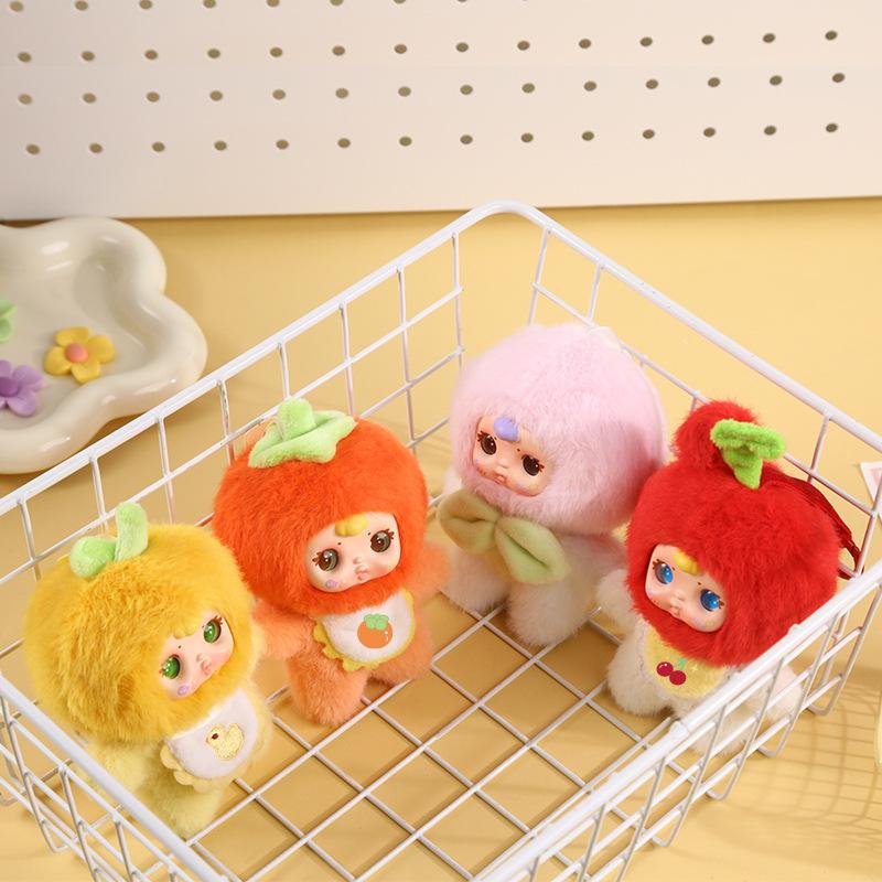 Charming Fruity Plush Blind Box with Vinyl Face - Creative Cute Desktop Decoration Collectible Doll