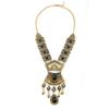 Style Simulation Ethnic Gemstone Decoration Women Metal Necklace With Tassel