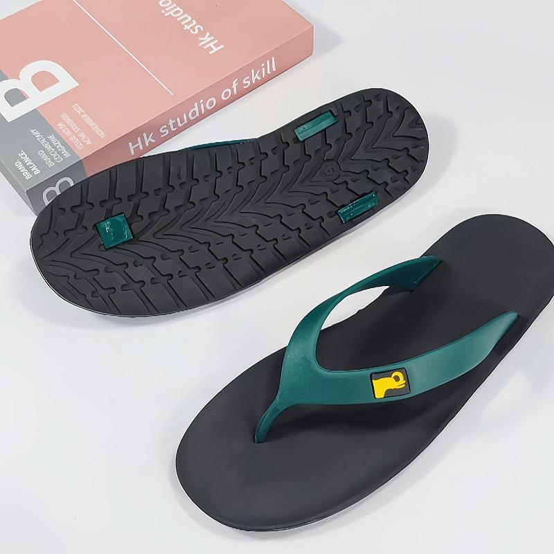 

Мужские летние шлепанцы на подошве из резиновой шины, уличные, нескользящие, прочные, модные, пляжные, с перемычкой для пальца, обувь из чистого каучука No. 12 is suitable for size 44 feet