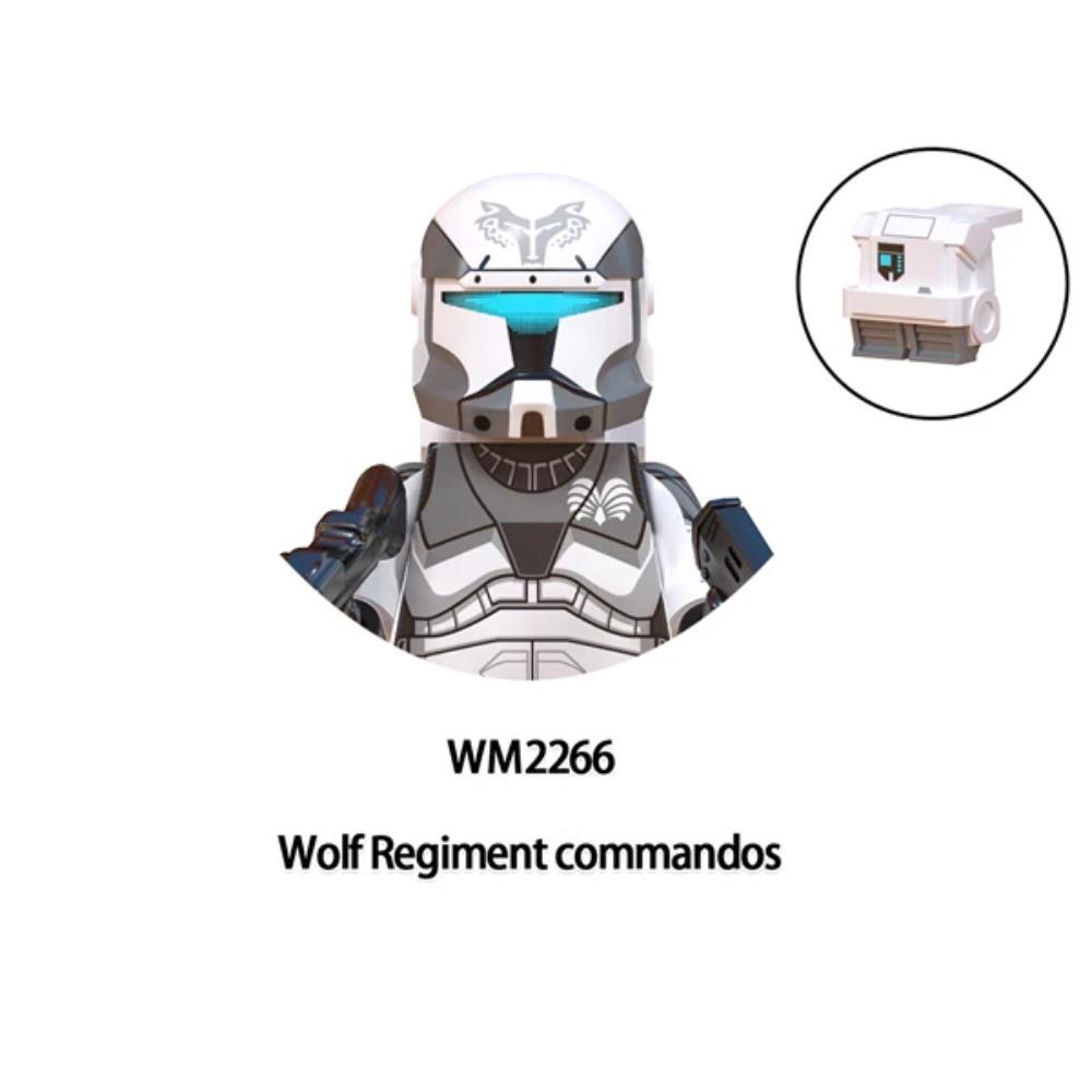 WM6126 Republic Commando Fixer Gregor Scorch Sev Voca Klon-Soldaten Dogma Bausteine Steine Spielzeug WM6124 Hartschalenkoffer Fives
