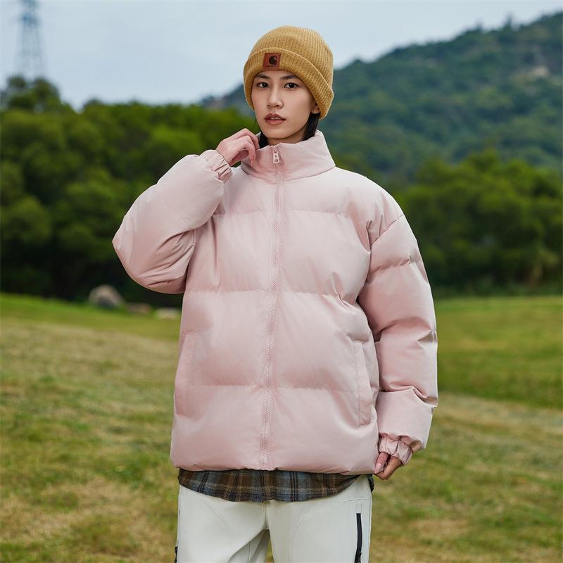 Cotton clothes men's winter couple bread clothes winter jacket stand-up collar thickened cotton clothes men's bread clothes trendy cotton clothes