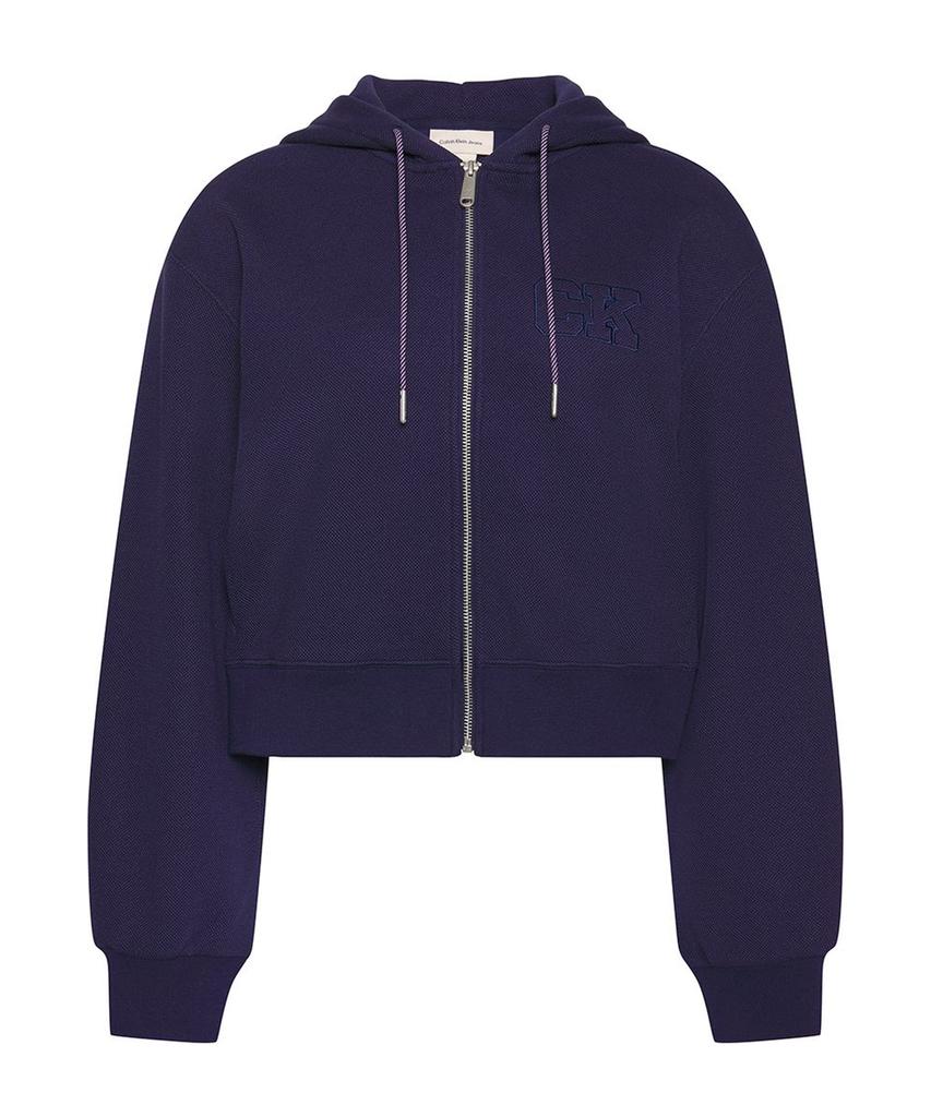 Kaelbinkeullainjin Women'S Relaxed Crop Zip-Up Hoodie Sweatshirt 47F236G 9Ei
