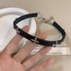 Personality Punk Vintage Black Leather Choker Necklaces For Women Girls Gothic Hip Hop Cross Collars Jewelry Accessories Gifts