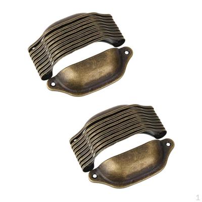 20pcs Vintage Metal Door Knobs Cupboard Cabinet Kitchen Drawer Pull Handle