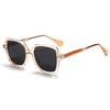 New sunglasses for women's high-end sense anti-ultraviolet polarized sunglasses large frame Internet celebrity sunglasses